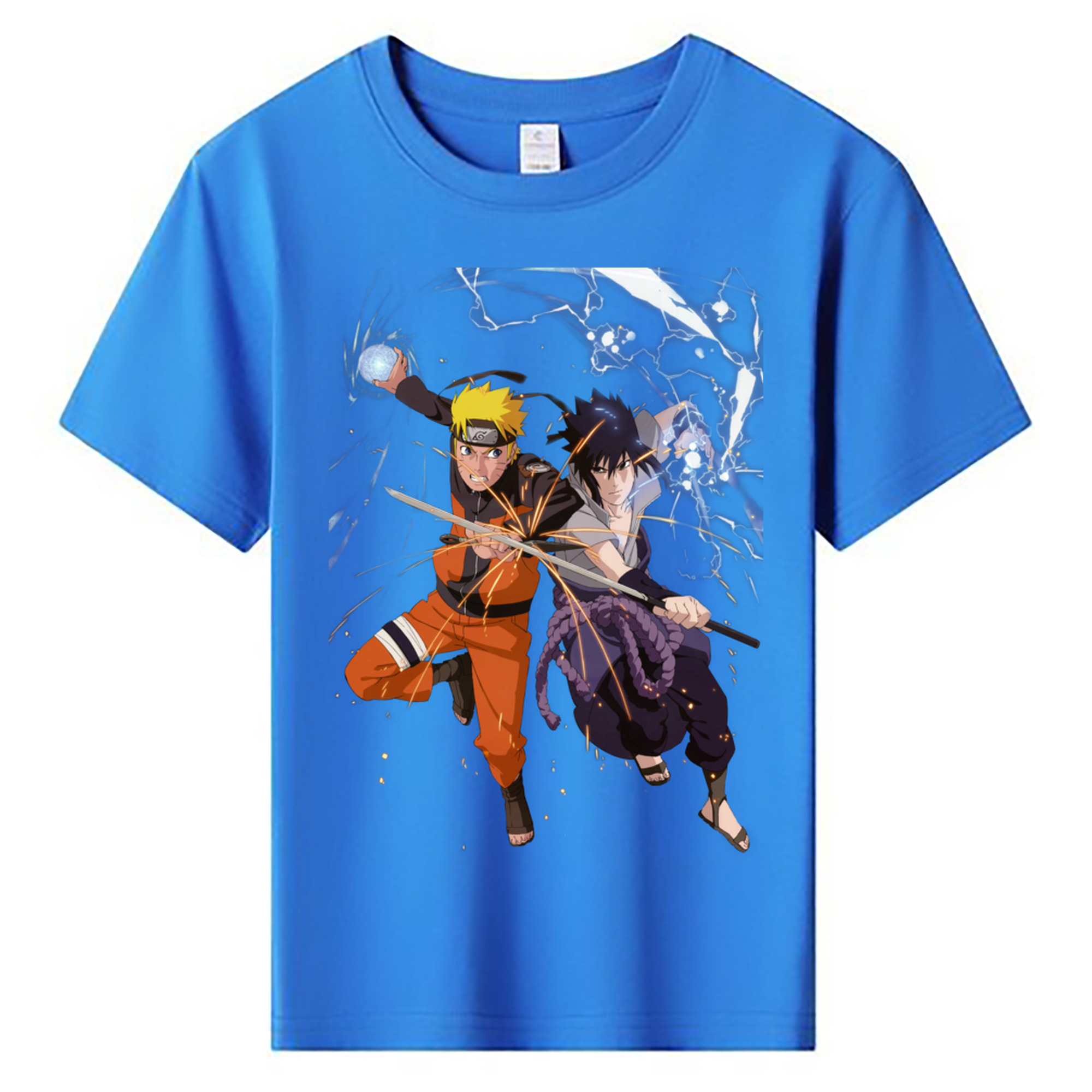 （画像用） NARUTO -ナルト- うずまき ナルト Uzumaki Naruto 綿100％キッズTシャツ（フロントプリント）